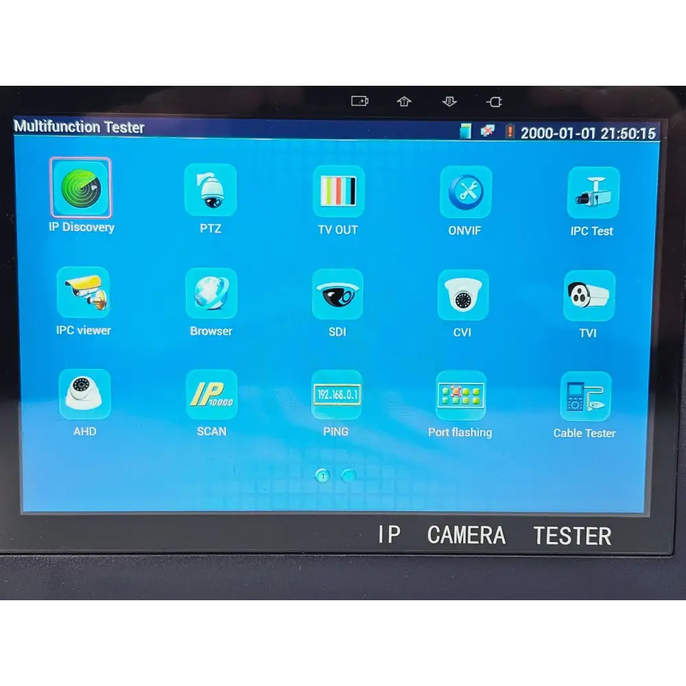 IPC-8600ADHS unit shown with supplied accessories and cables