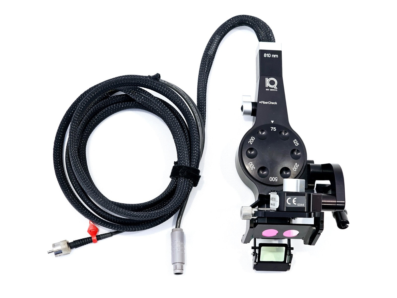 IRIS Medical IRIDEX FiberCheck 810nm Slit Lamp Adapter, Spot Size 75 - 500