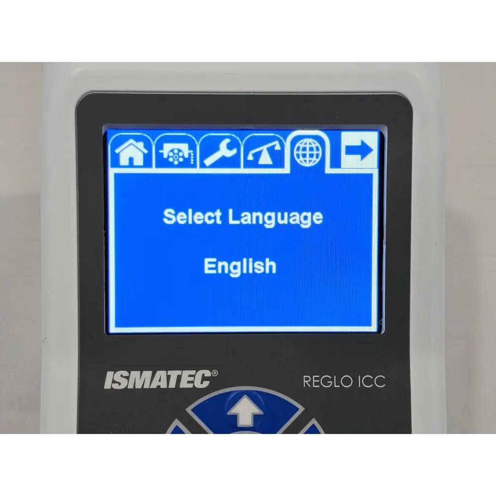 Ismatec Reglo ICC pump label showing model number and power requirements