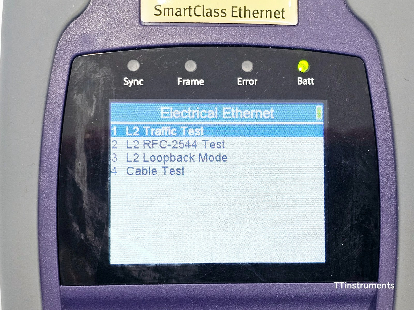 JDSU CSC-ETH Optical Electrical IP Ethernet Tester L2 L3 RFC-2544 Loopback Ping