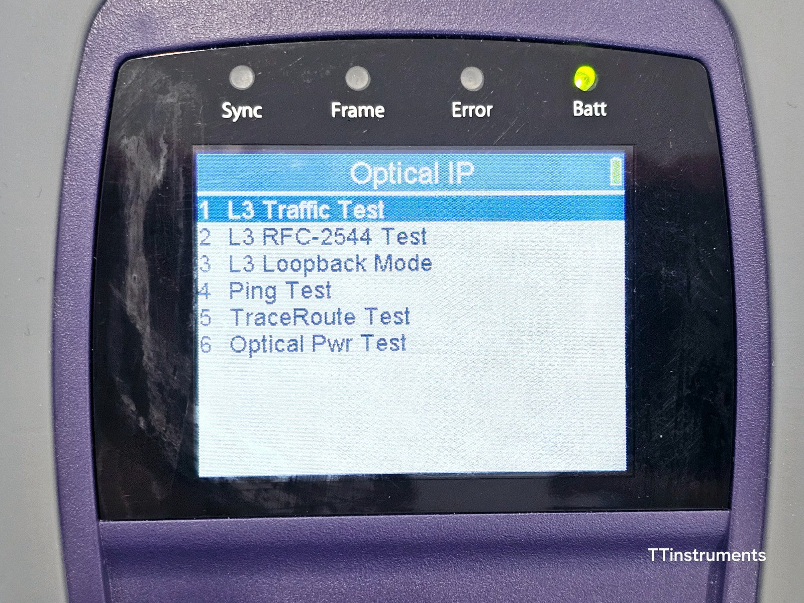JDSU CSC-ETH Optical Electrical IP Ethernet Tester L2 L3 RFC-2544 Loopback Ping