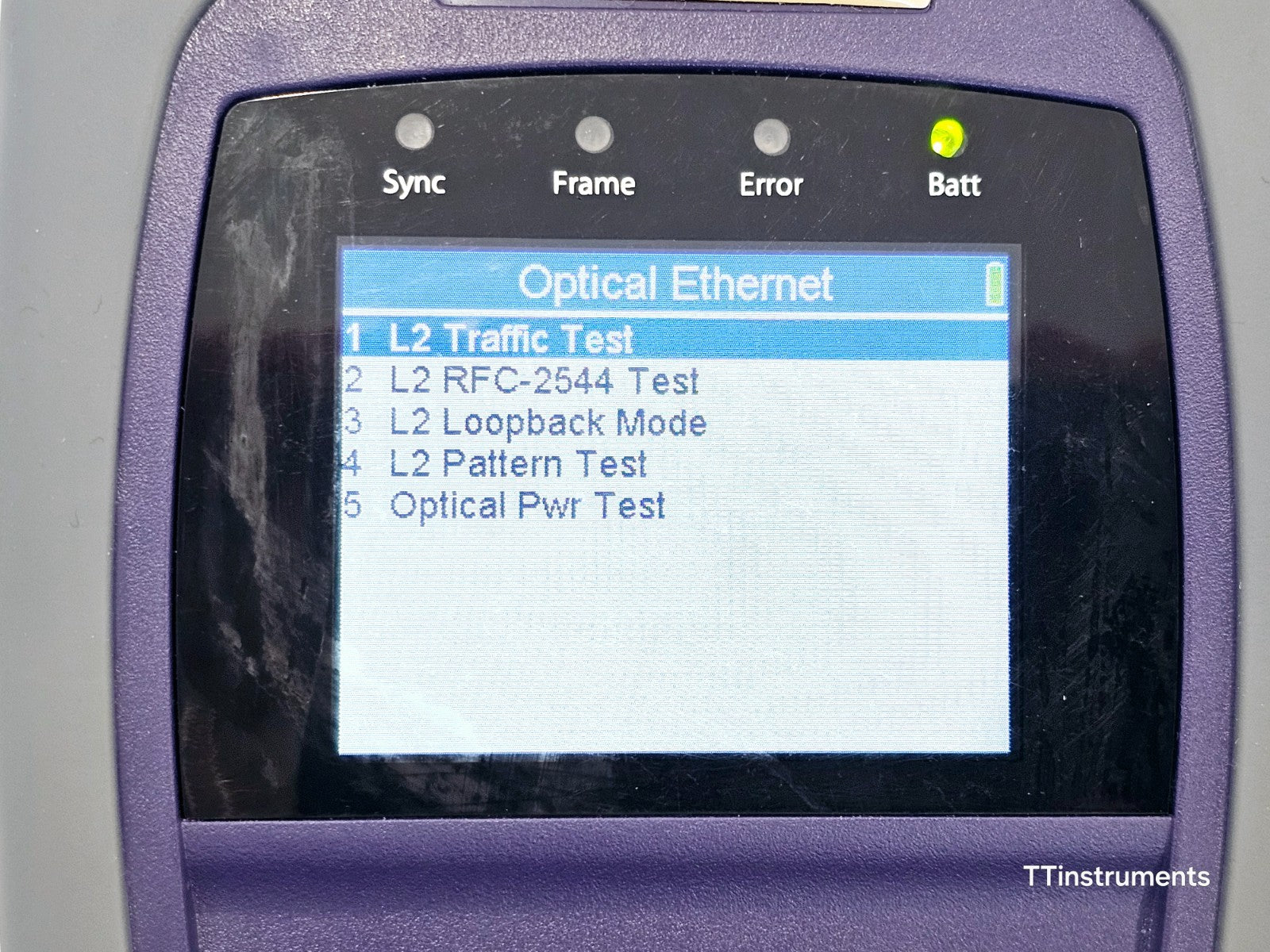 JDSU CSC-ETH Optical Electrical IP Ethernet Tester L2 L3 RFC-2544 Loopback Ping