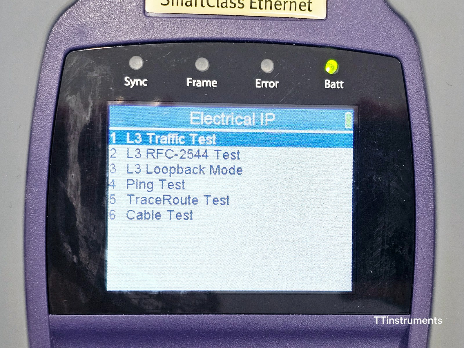 JDSU CSC-ETH Optical Electrical IP Ethernet Tester L2 L3 RFC-2544 Loopback Ping