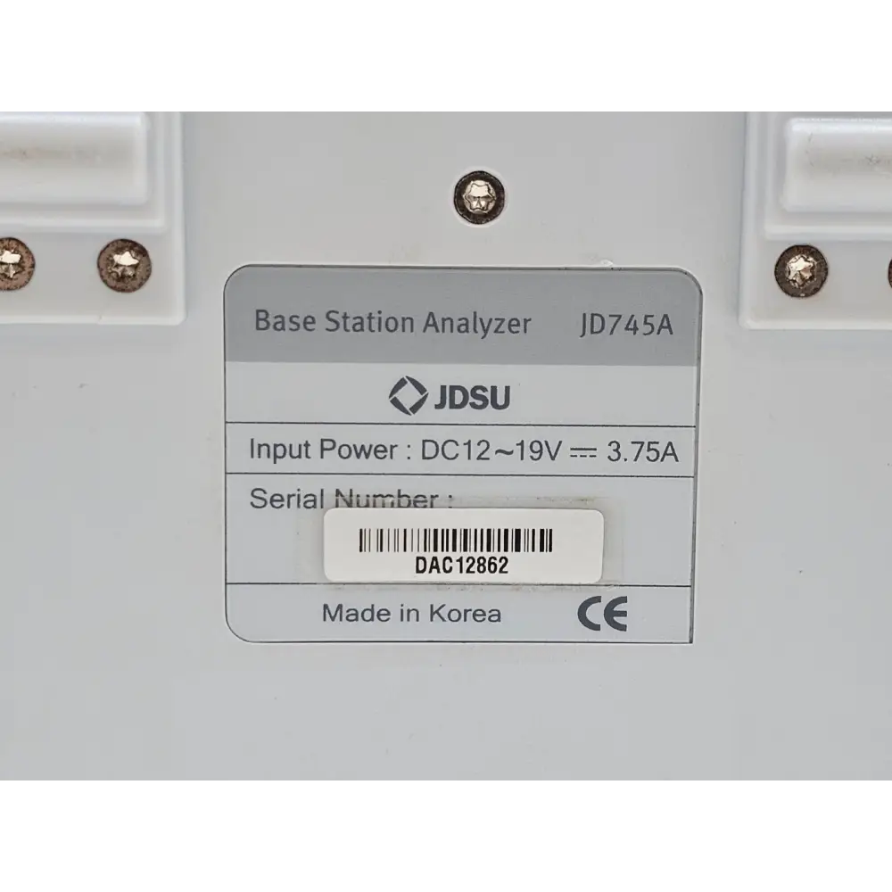 JDSU JD745A CellAdvisor spectrum analyser measurement mode displayed on screen