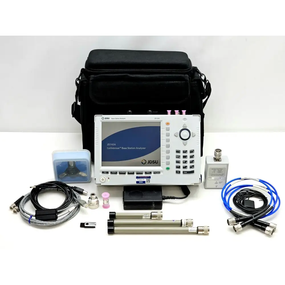 JDSU JD745A CellAdvisor base station analyser front view showing colour LCD display