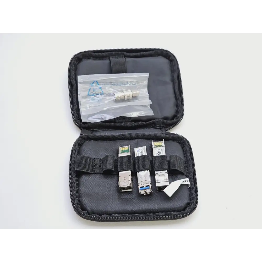 JDSU Viavi MTS 5800 5801P complete kit laid out showing all included items