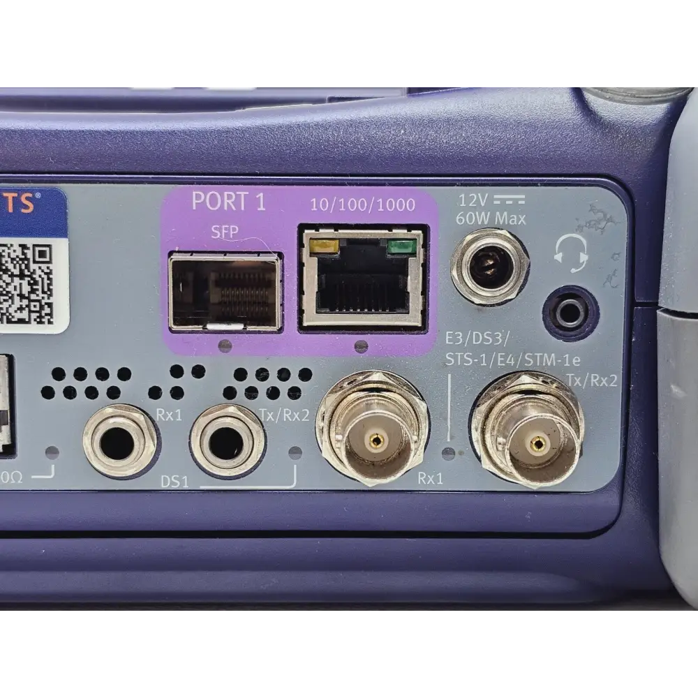 Three optical transceivers included with the JDSU MTS 5800 sale