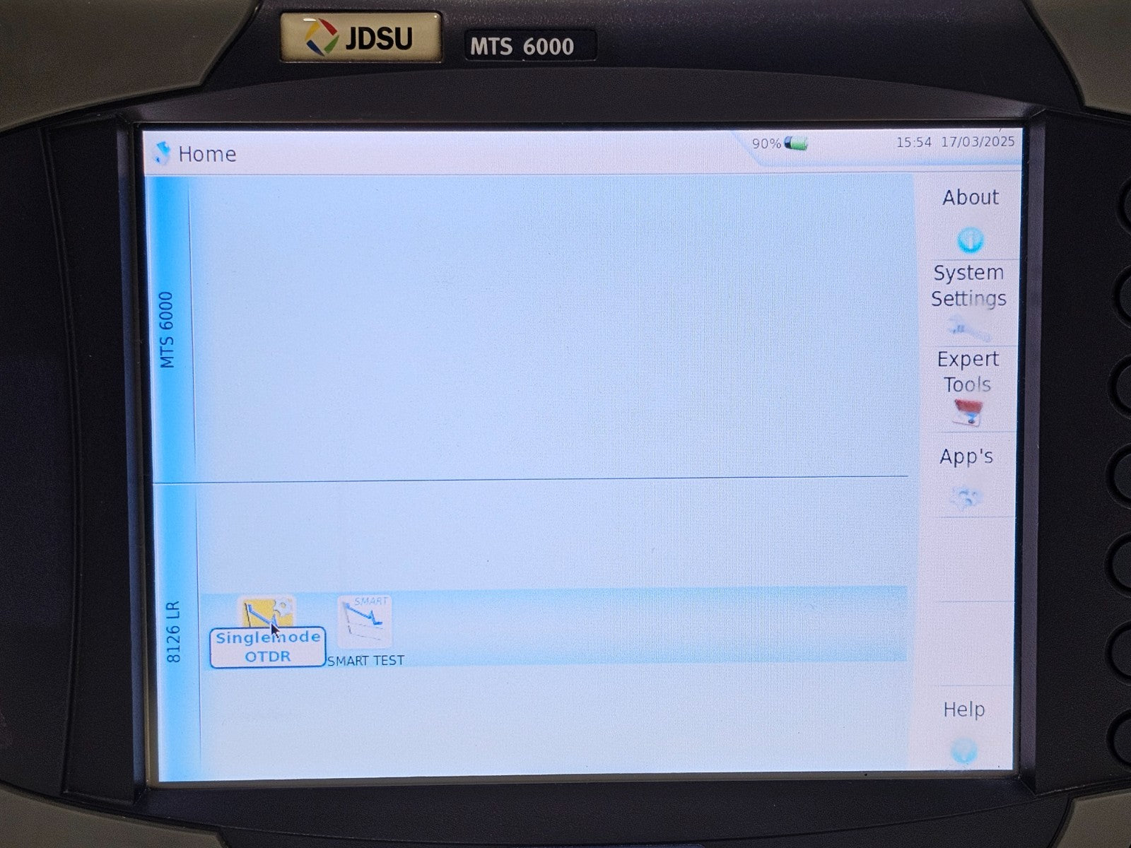 JDSU MTS 6000 with 8126 LR OTDR 1310/1550 nm Singlemode Long Range