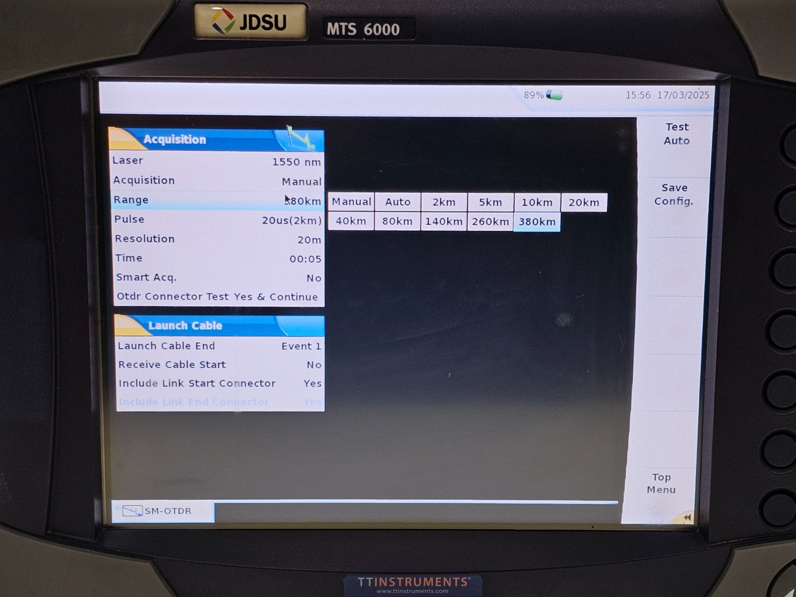 JDSU MTS 6000 with 8126 LR OTDR 1310/1550 nm Singlemode Long Range