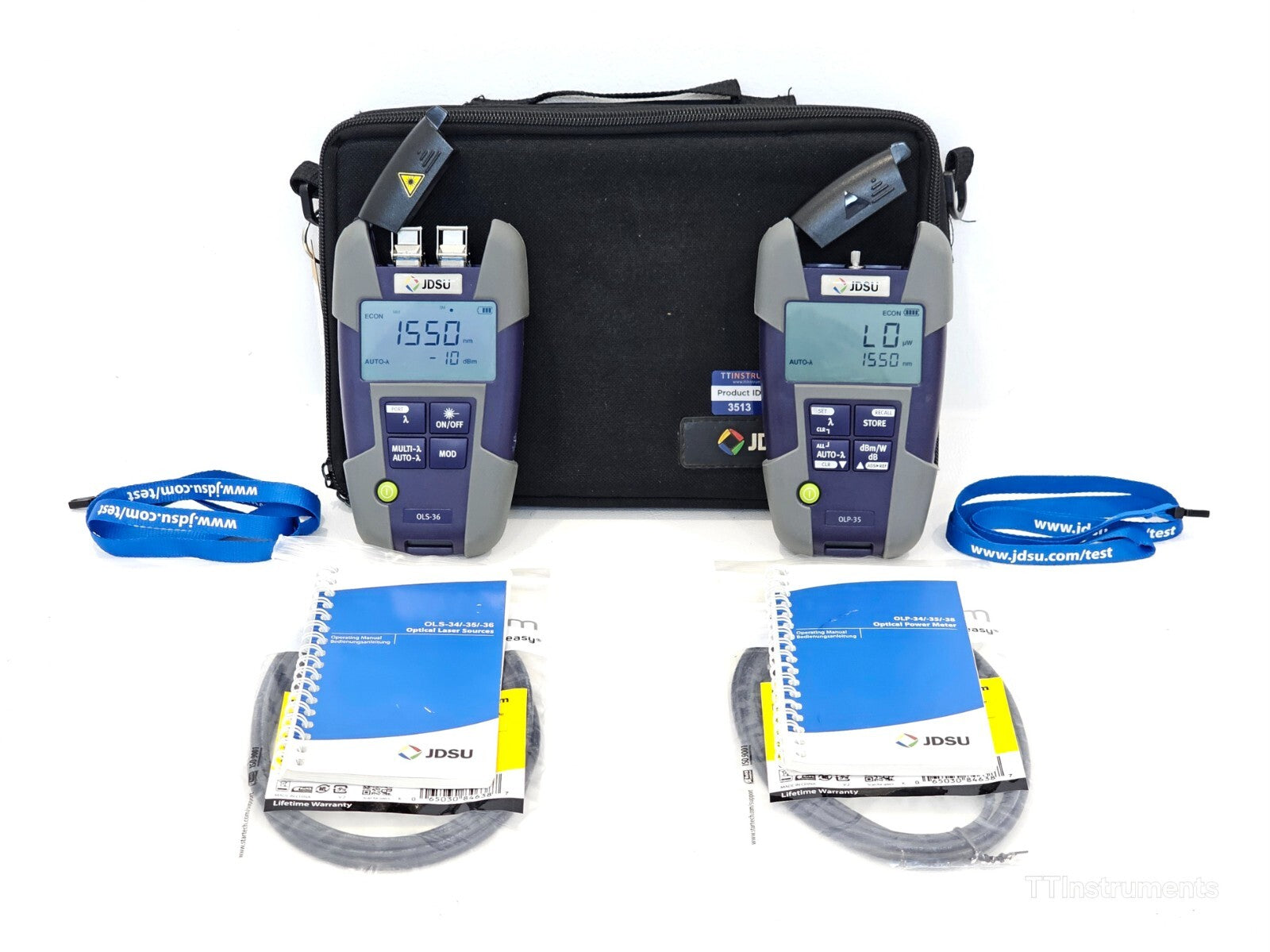JDSU OMK-36P OLS-36 Optical Laser Source 2303/21 & OLP-35 Power Meter 2302/12