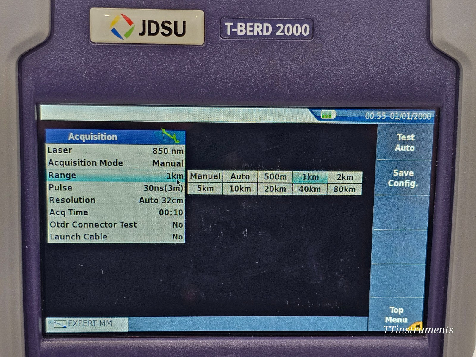 JDSU T-BERD 2000 + 4146 QUAD OTDR SM MM 850/1300 1310/1550 + P5000i Scope +MP-60