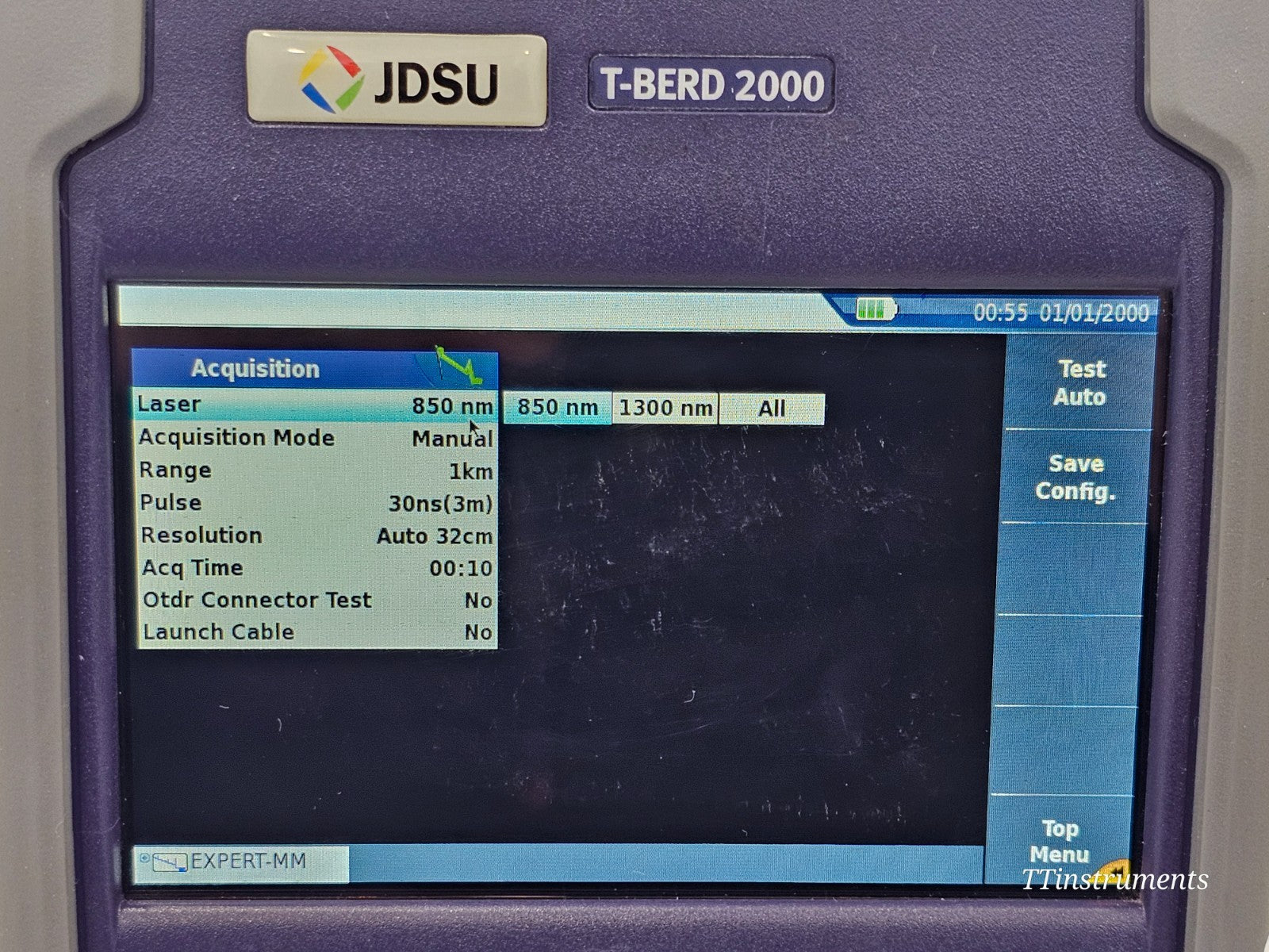 JDSU T-BERD 2000 + 4146 QUAD OTDR SM MM 850/1300 1310/1550 + P5000i Scope +MP-60