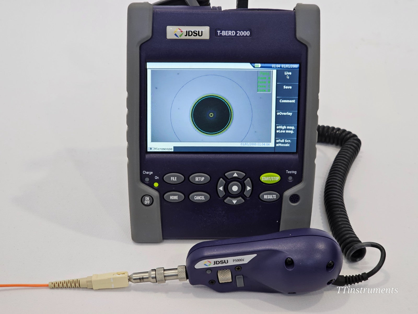 JDSU T-BERD 2000 + 4146 QUAD OTDR SM MM 850/1300 1310/1550 + P5000i Scope +MP-60