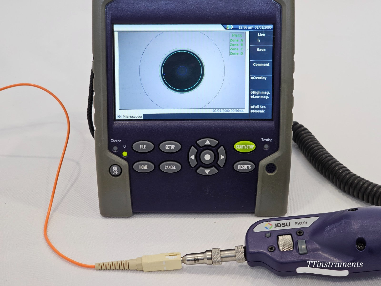 JDSU T-BERD 2000 + 4146 QUAD OTDR SM MM 850/1300 1310/1550 + P5000i Scope