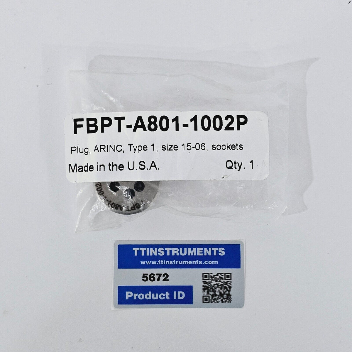 Probe Instrment JDSU VIAVI FBPT-A801-1002P Rlug ARINC Type 1 size 15-06 – TT Instruments