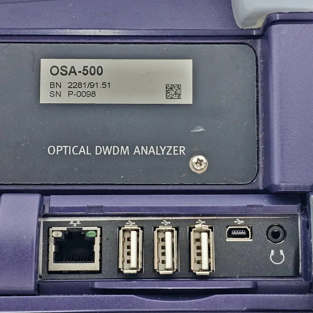 JDSU Viavi MTS 8000E w/ OSA-500 2281/91.51 Optical DWDM Analyzer 2281/91.51 OSA