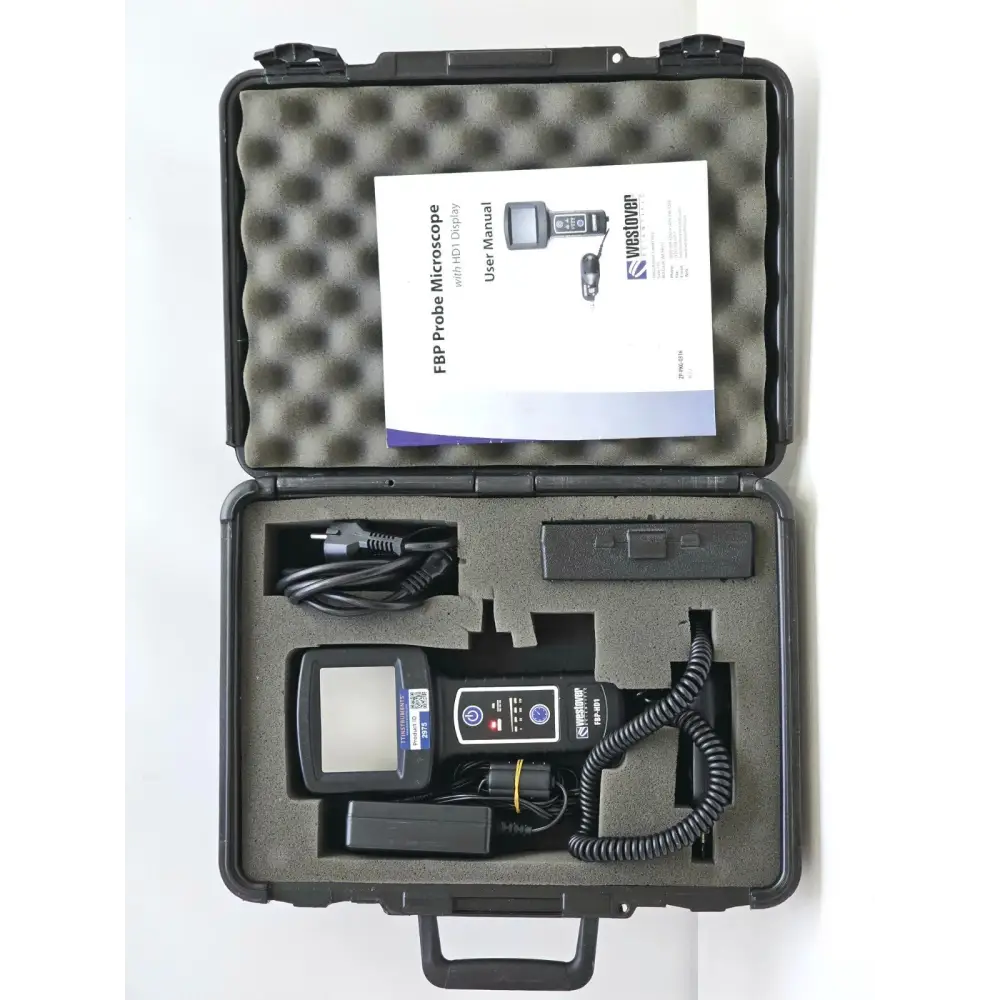 JDSU Westover FBP-HD1 fibre optic inspection scope probe front view with tip attached