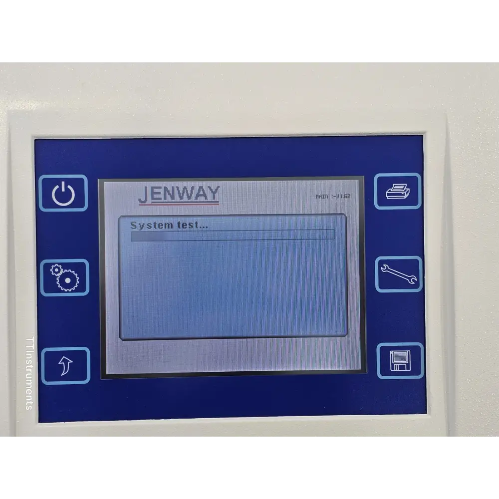 Jenway 6715 UV/Vis spectrophotometer power and interface connections on rear panel