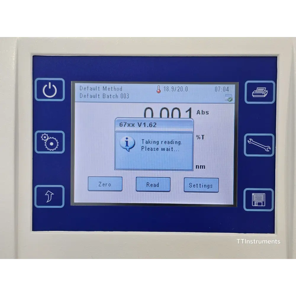 Jenway 6715 UV/Vis spectrophotometer full unit overview on bench showing cosmetic condition