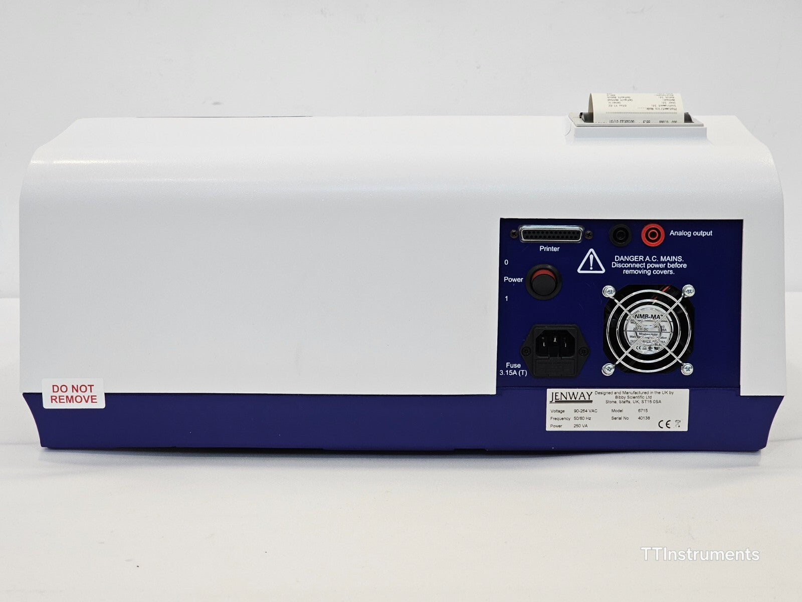 Jenway 6715 UV/VIS Spectrophotometer 190–1100 nm Functional Self-Tests Passed