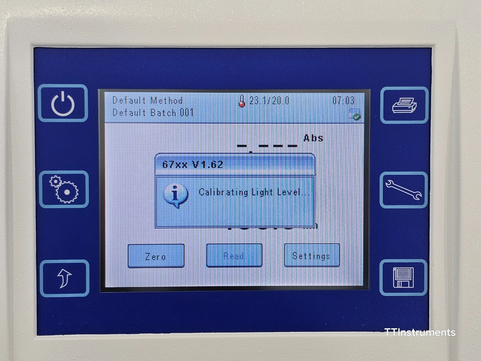 Jenway 6715 UV/VIS Spectrophotometer 190–1100 nm Functional Self-Tests Passed