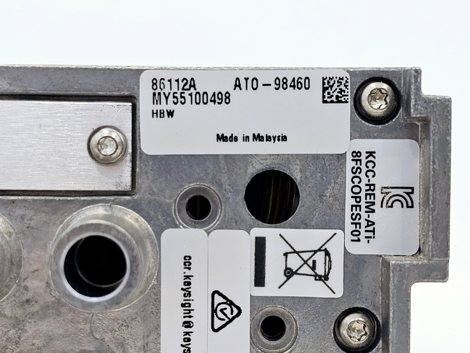 Keysight 86112A-HBW Dual Channel 30 GHz Electrical Module HBW 3.5 mm 50 Ohm