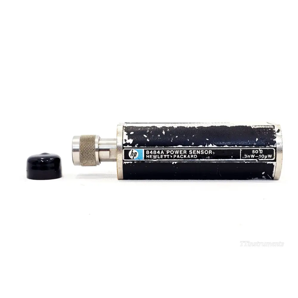 Keysight Agilent 8484A RF power sensor front view showing Type-N connector