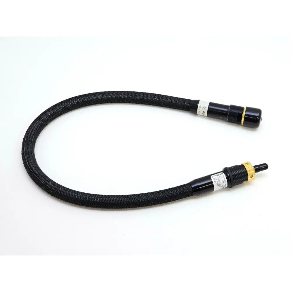 Keysight 85133-60016 flexible RF cable showing 2.4mm female connector end