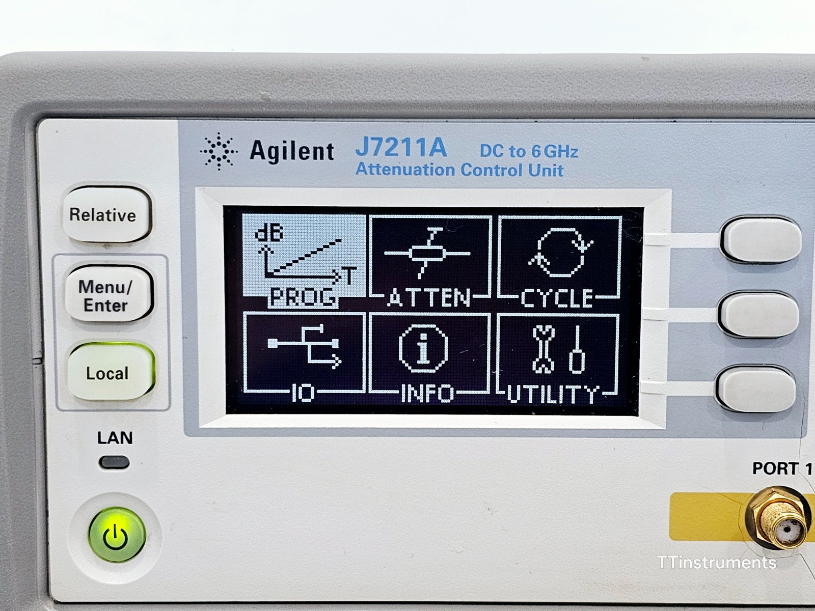 Keysight Agilent J7211A Attenuation Control Unit DC to 6 GHz 121 dB 1 dB Step