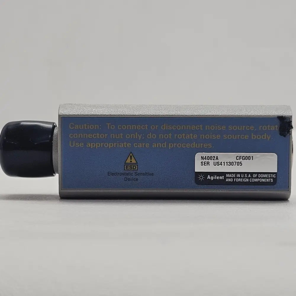Keysight Agilent N4002A SNS Smart Noise Source side and label view with serial number plate