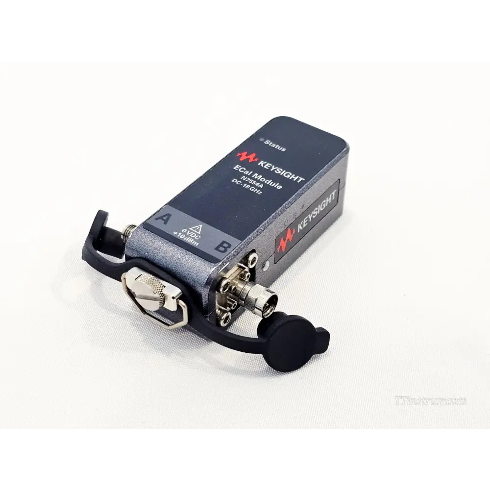 Keysight Agilent N7554A ECal module rear view showing USB 2.0 micro-interface connector