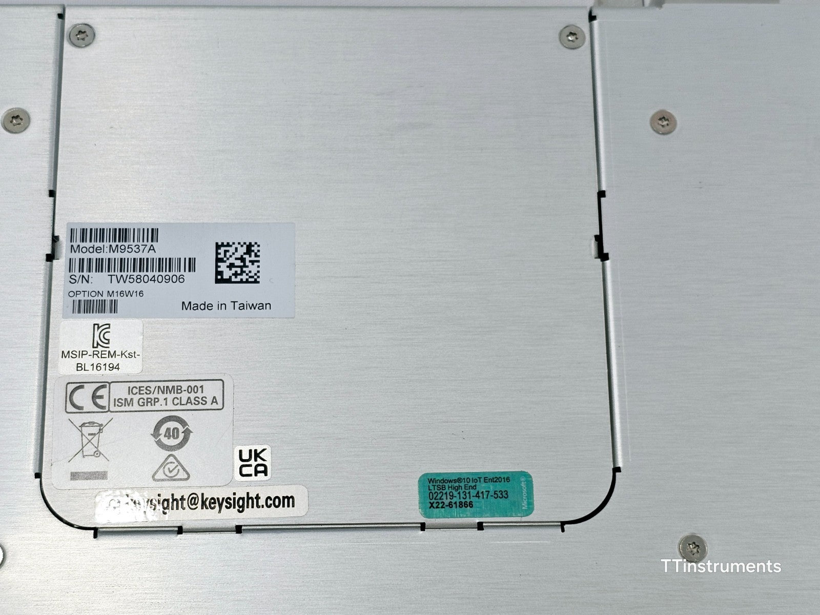 Keysight M9537A AXIe Embedded Controller Option M16W16 UNTESTED