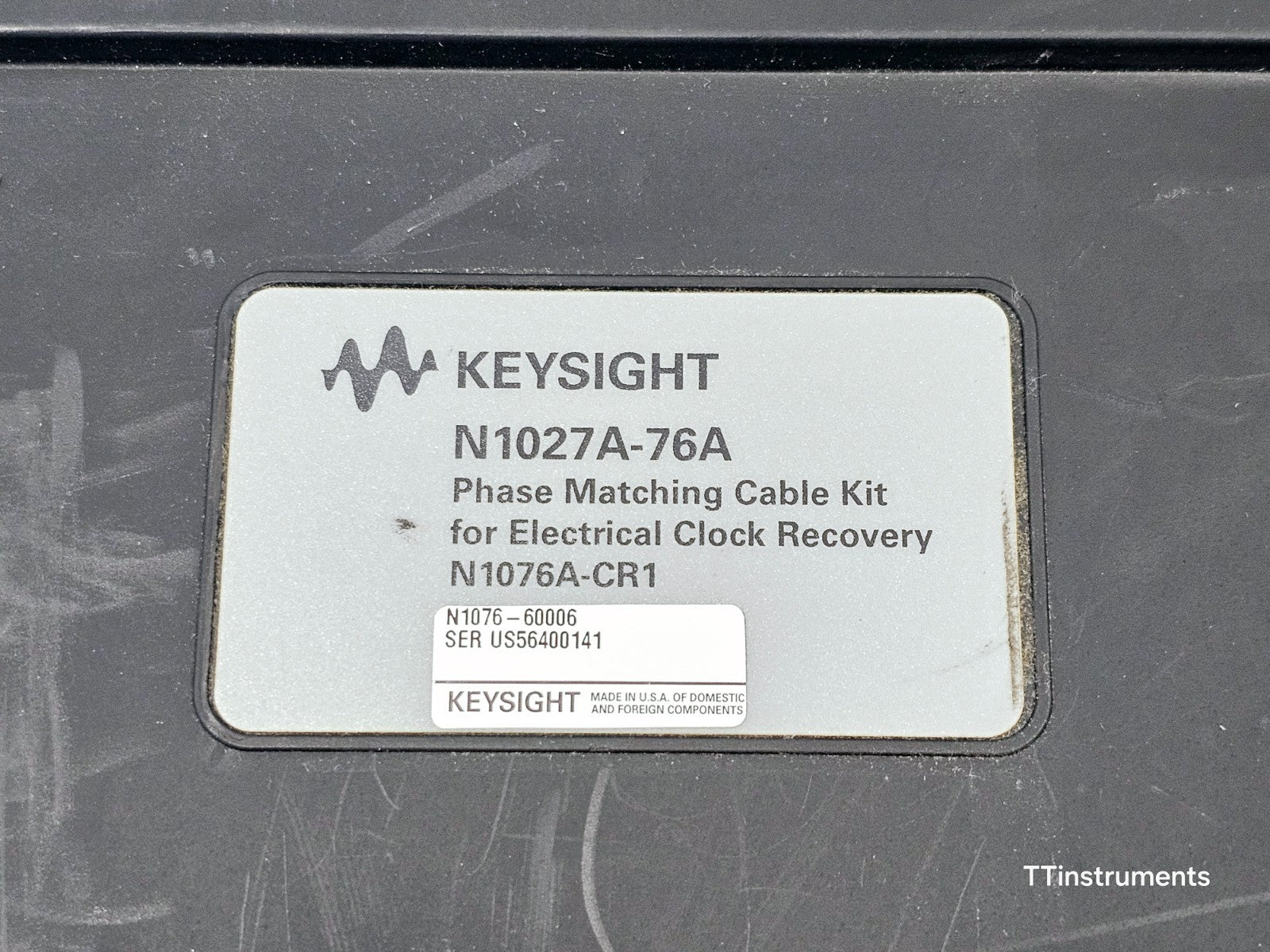 Keysight N1027A-76A Phase Matching Cable Kit for Electrical Clock Recovery