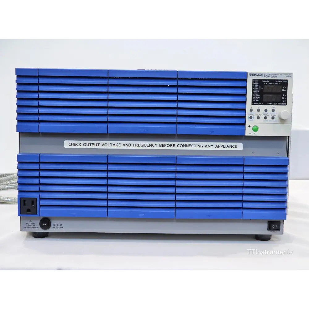 Kikusui PCR4000MA 4000VA AC/DC power supply and frequency converter, front panel view