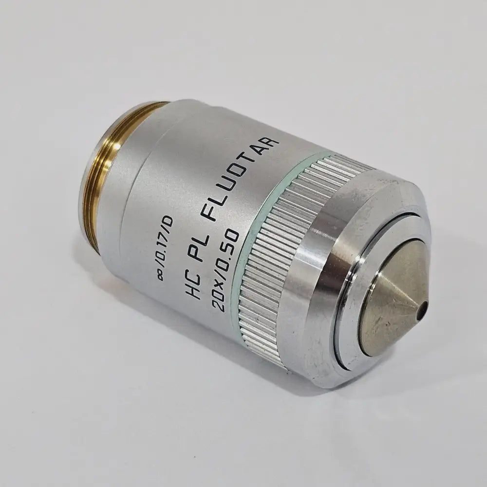 Leica HC Plan 10x/22 M microscope eyepiece 507804, 30mm barrel, front view showing engraved specification markings