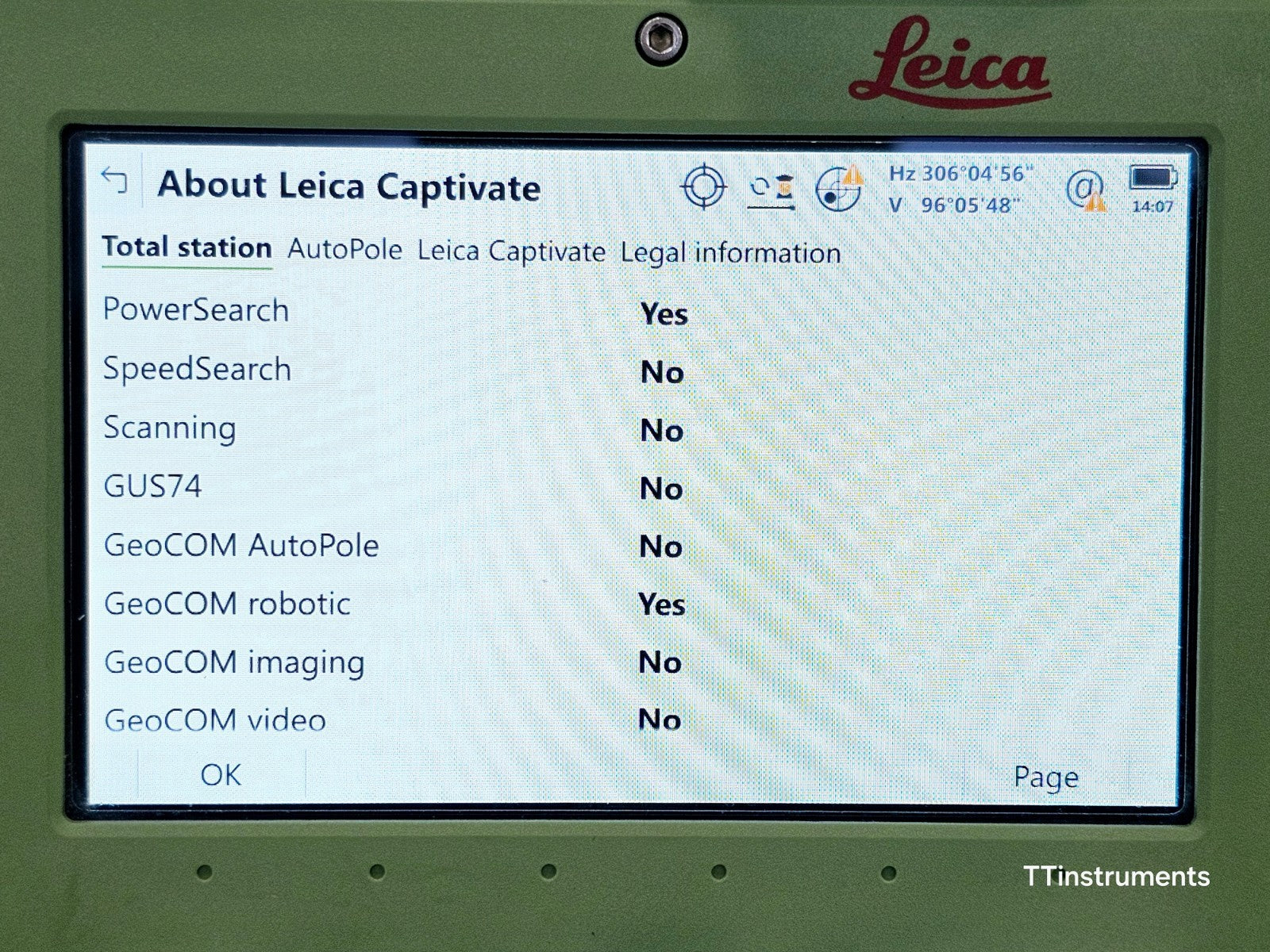 Leica TS16 P 1" R500 Robotic Total Station CS20 3.75G Prism Serviced April 2025