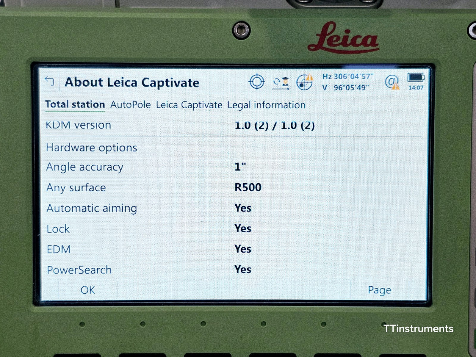 Leica TS16 P 1" R500 Robotic Total Station CS20 3.75G Prism Serviced April 2025