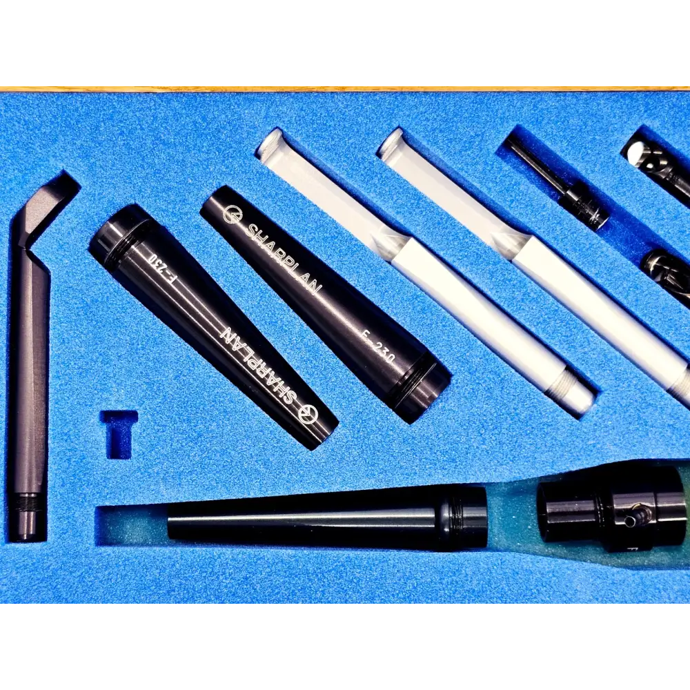 Sharplan 15201 defocusing handpiece set components including F-230, F-231 barrels, white tubes and angled probe