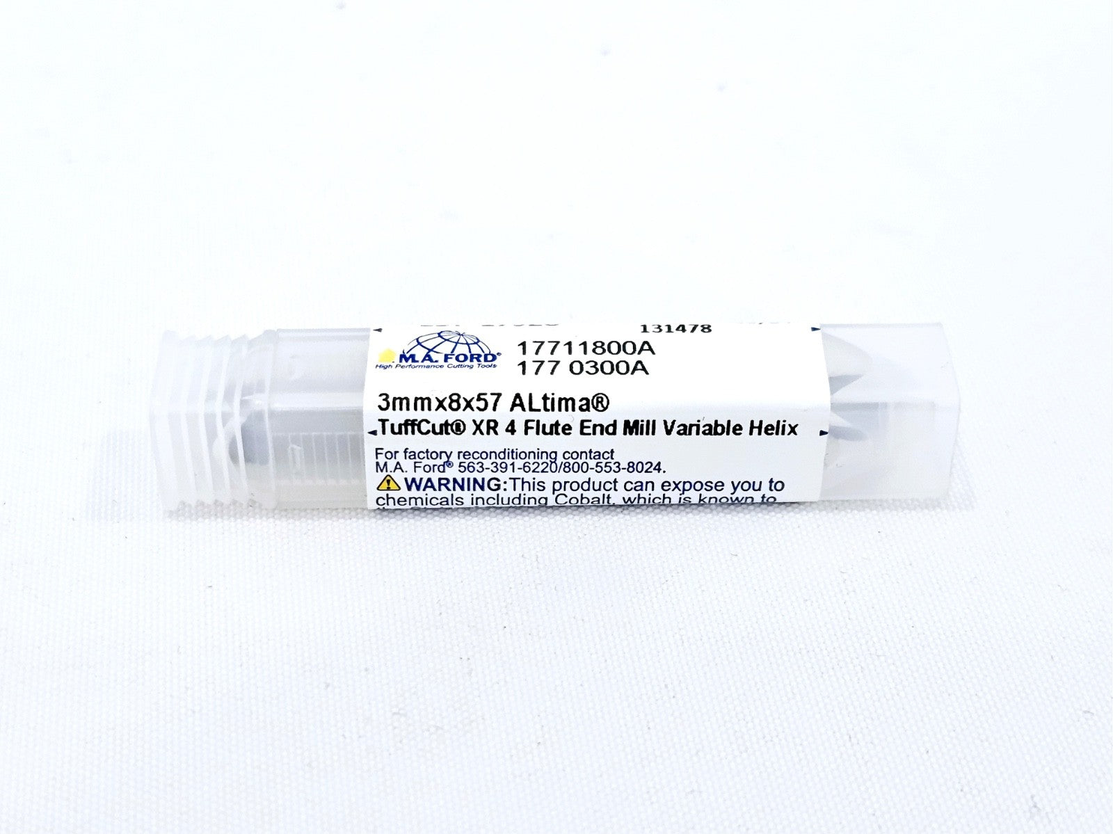 M.A. Ford TuffCut XR 4 Flute 3 mm End Mill ALtima Variable Helix 177 0300A
