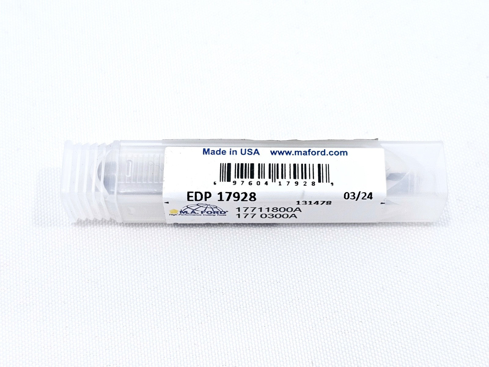 M.A. Ford TuffCut XR 4 Flute 3 mm End Mill ALtima Variable Helix 177 0300A