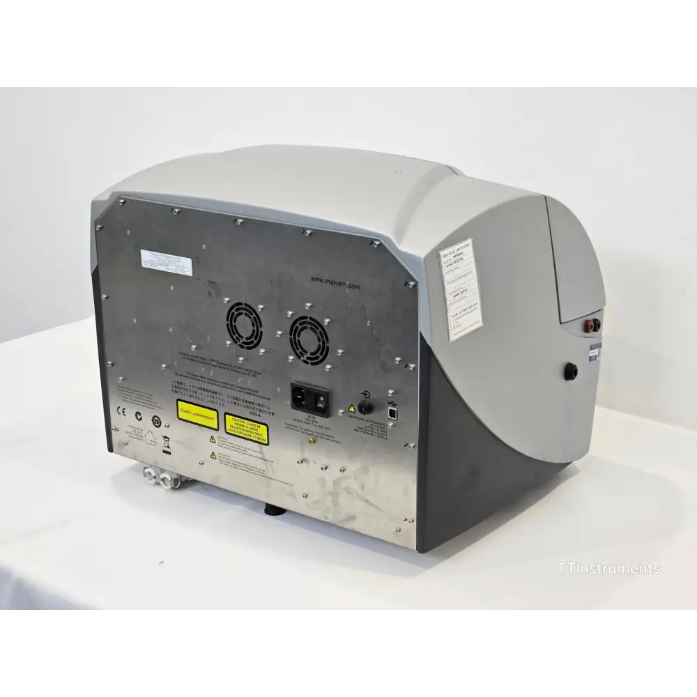 Malvern Zetasizer APS2000 plate holder compartment open, showing internal well plate stage