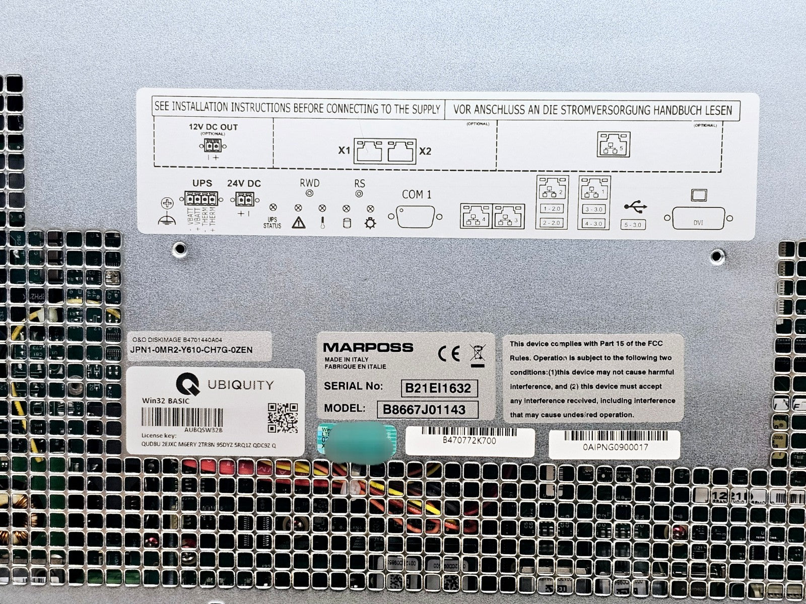 Marposs E9066T B8667J01143 15" Industrial Gauging System w/ Gaugepod Interface**