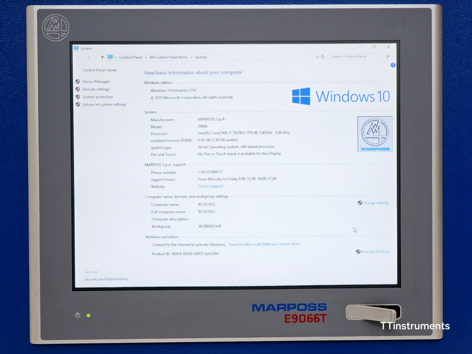 Marposs E9066T B8667J01143 Industrial Gauging Computer 15" w/ Power Supply New