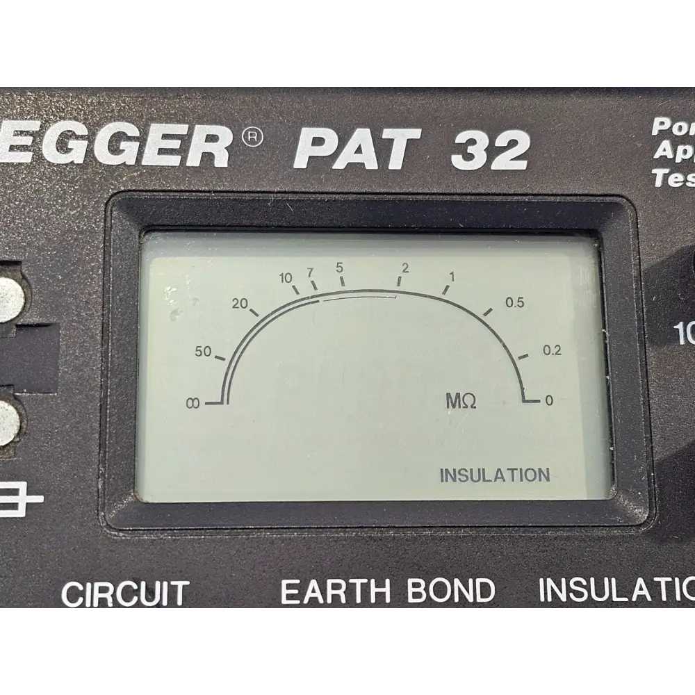 Megger PAT32 portable appliance tester shown with supplied accessories included