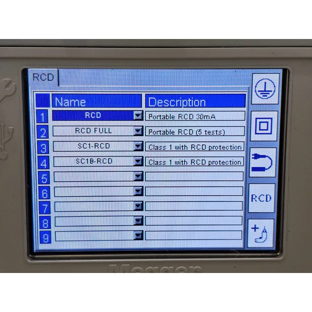 Megger PAT420 instrument overall condition view showing front panel and display screen
