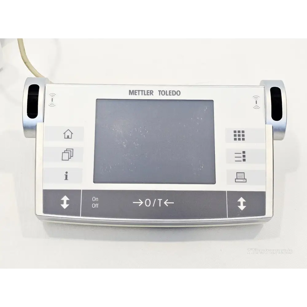 Mettler Toledo RS-P42 printer printing a weighing result strip, shown next to the MX5 balance