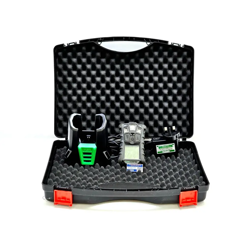MSA ALTAIR 4X multigas detector front view showing LCD display and three function buttons