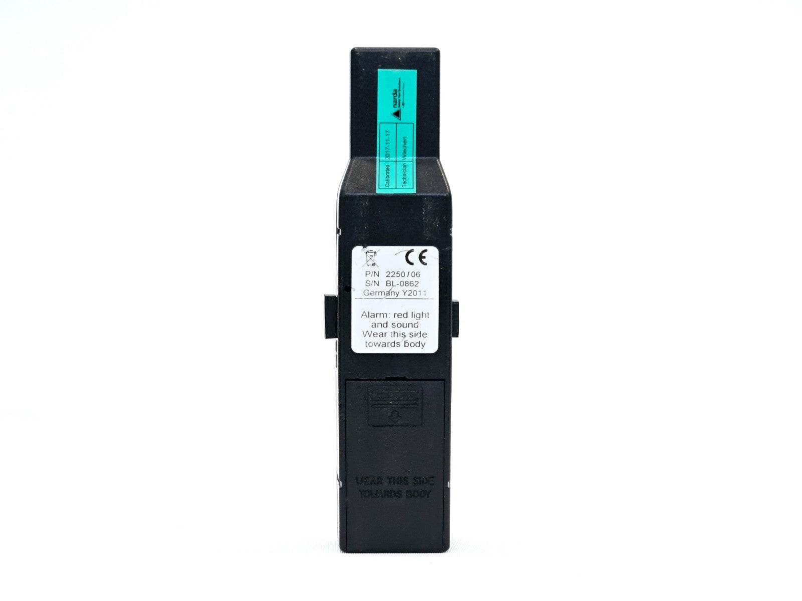 Narda RadMan 2250/06 with yellow RF absorber cap fitted for isotropic leak detection use