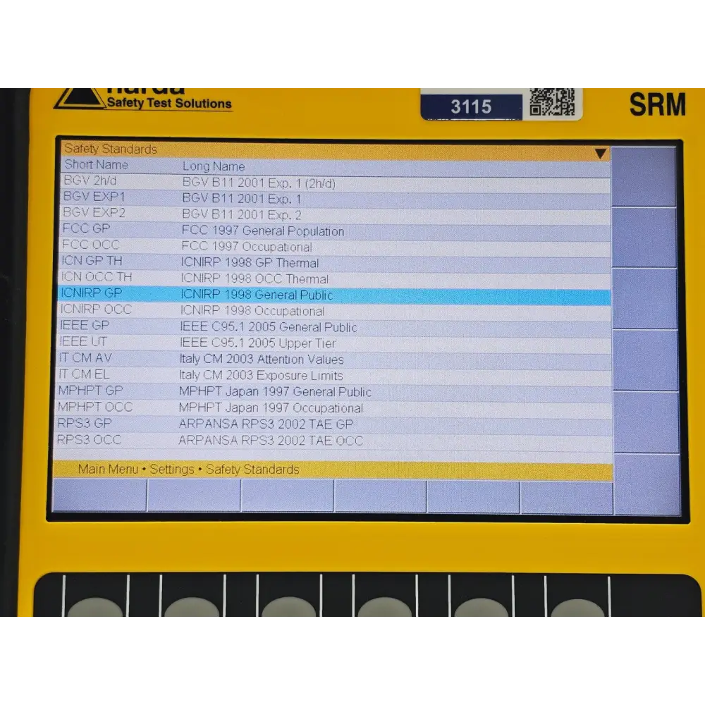 Narda SRM-3006 Selective Radiation Meter 3006/01 + 3501/03 Probe 27MHz - 3GHz