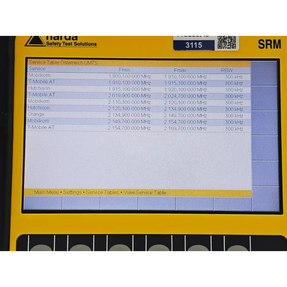 Narda SRM-3006 Selective Radiation Meter 3006/01 + 3501/03 Probe 27MHz - 3GHz